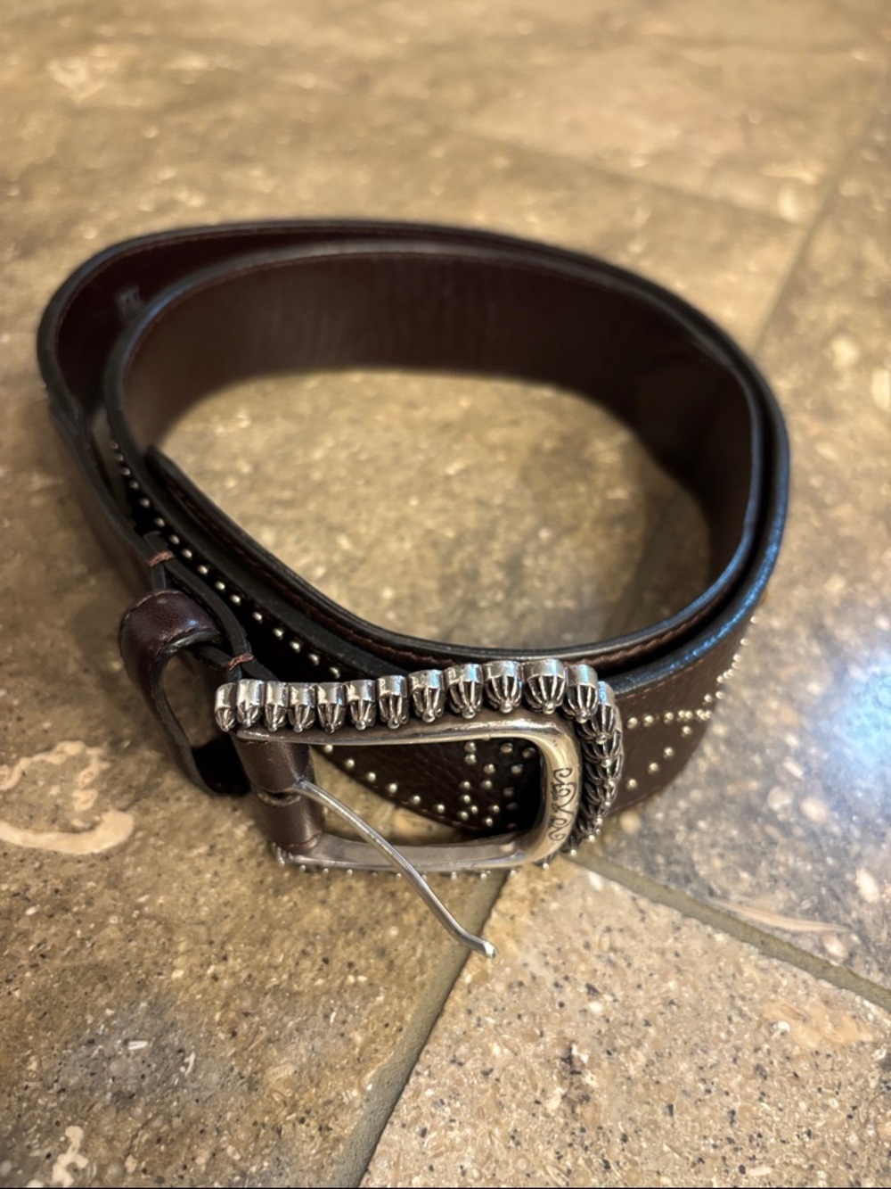 Brighton belt, 38 XXL, brown leather